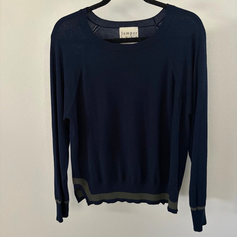 Jumper 1234 Navy Crewneck Knit Sweater (US 6)